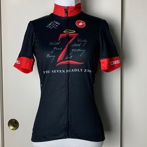 Women's Castelli Seven Deadly Zins Cycling Jersey Small NWT